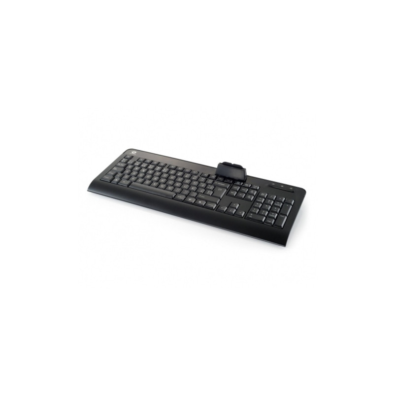 Conceptronic - Teclado CKBESMARTID - Con lector de DNI 3.0 / Tarjeta sanitaria - USB - Teclado numerico