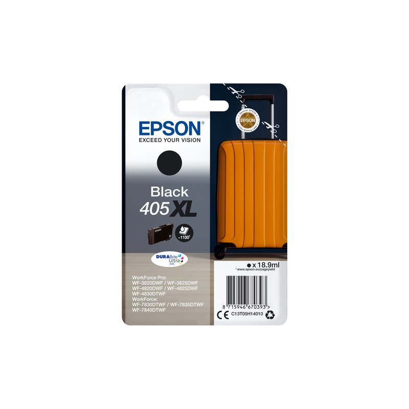 EPSON CARTUCHO 405XL NEGRO WF-3820DWF/WF-3825DWF/WF-4820DWF/WF-4825DW