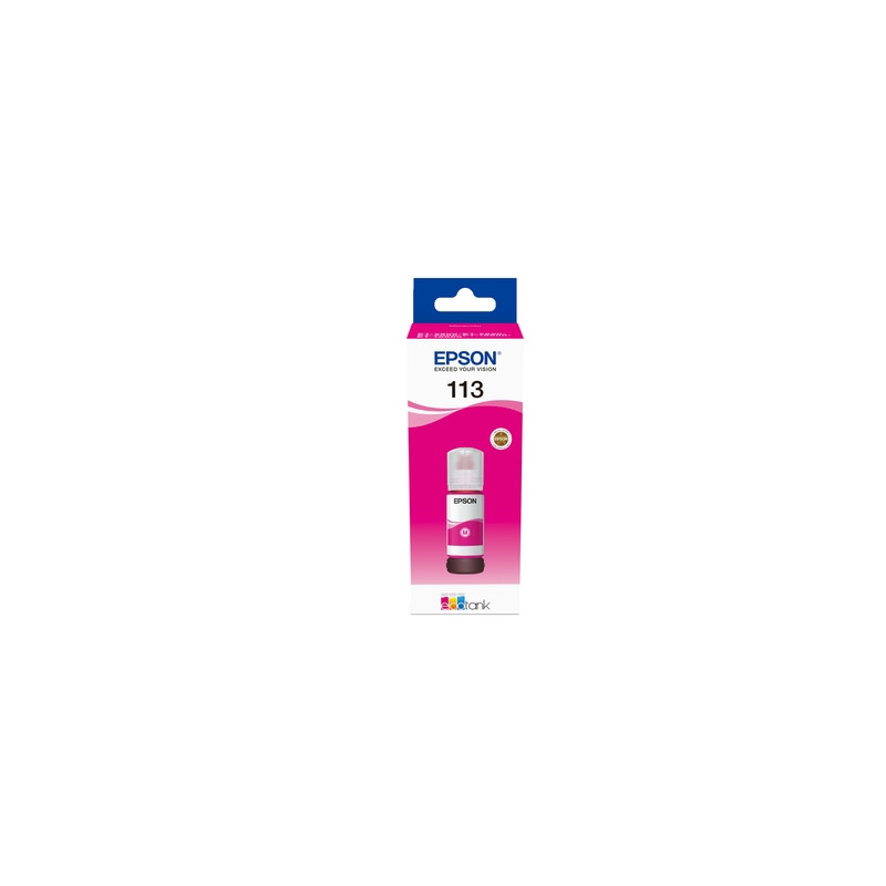 EPSON TINTA BOTE MAGENTA ECOTANK ET-5850, ET-5800, ET-16650, ET-16600, ET-5880, ET-5170 - N 113